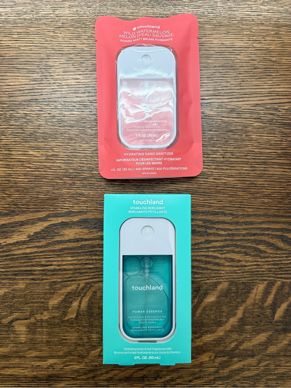 Touchland santizer and fragrance mist, both new sealed